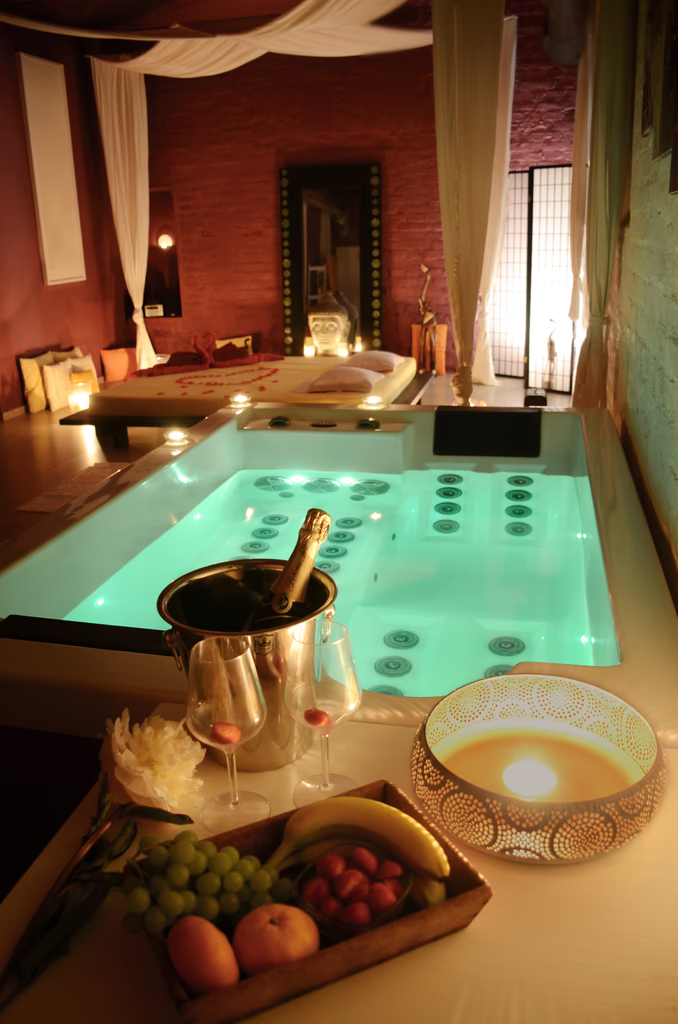 Vířivka při svíčkách v Relax Studiu Vršovice